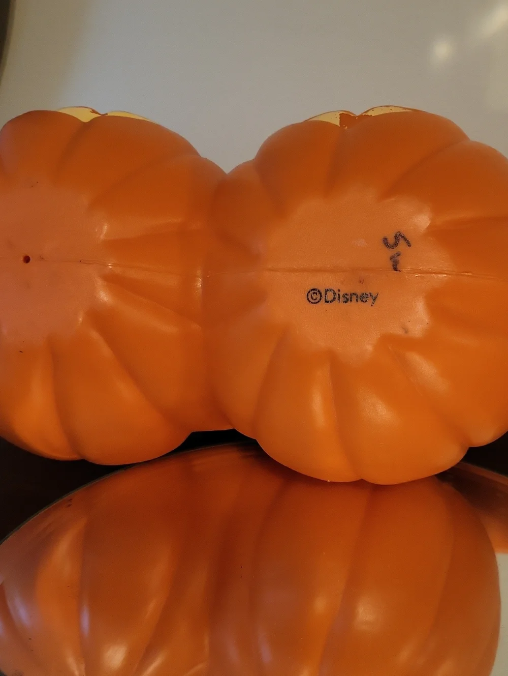 Vintage Halloween Mickey & Minnie Double Pumpkin Tabletop Blowmold